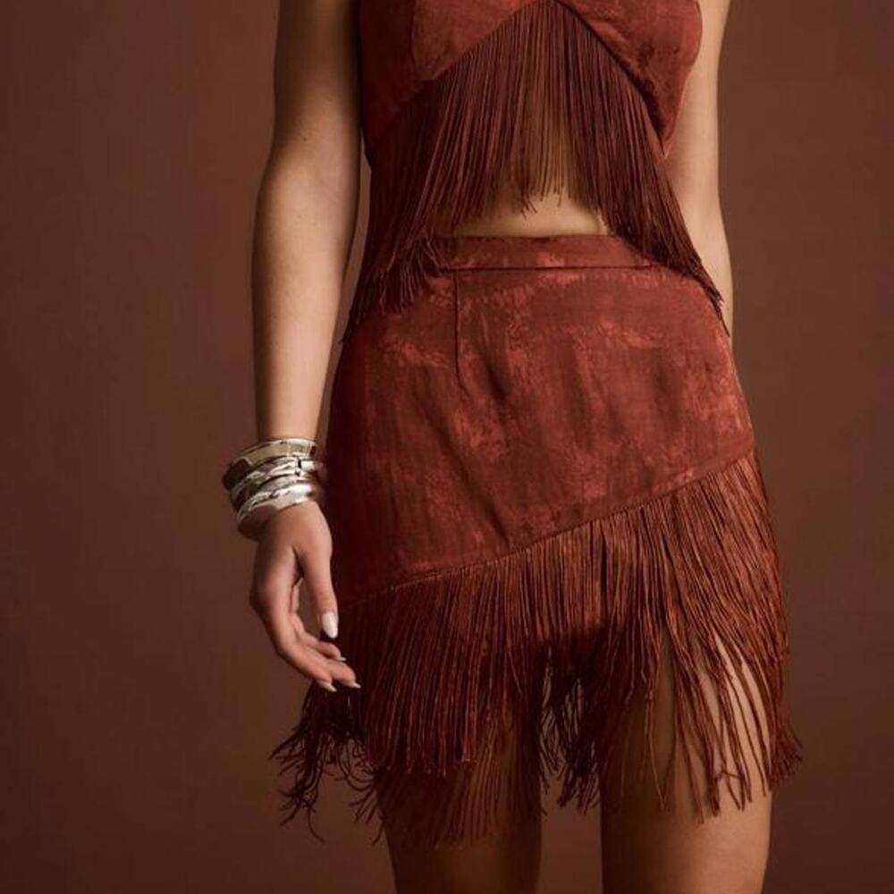 New 12th tribe brown fringe set